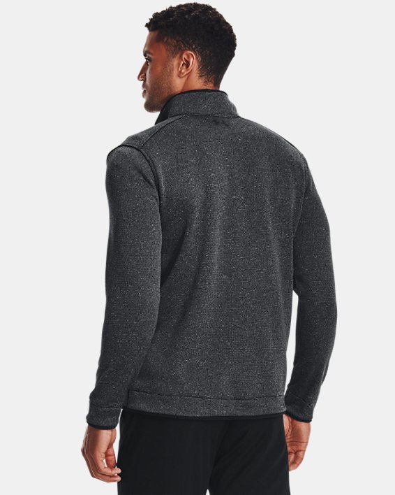 Maglia UA Storm SweaterFleece ½ Zip da uomo, Black, pdpMainDesktop image number 1